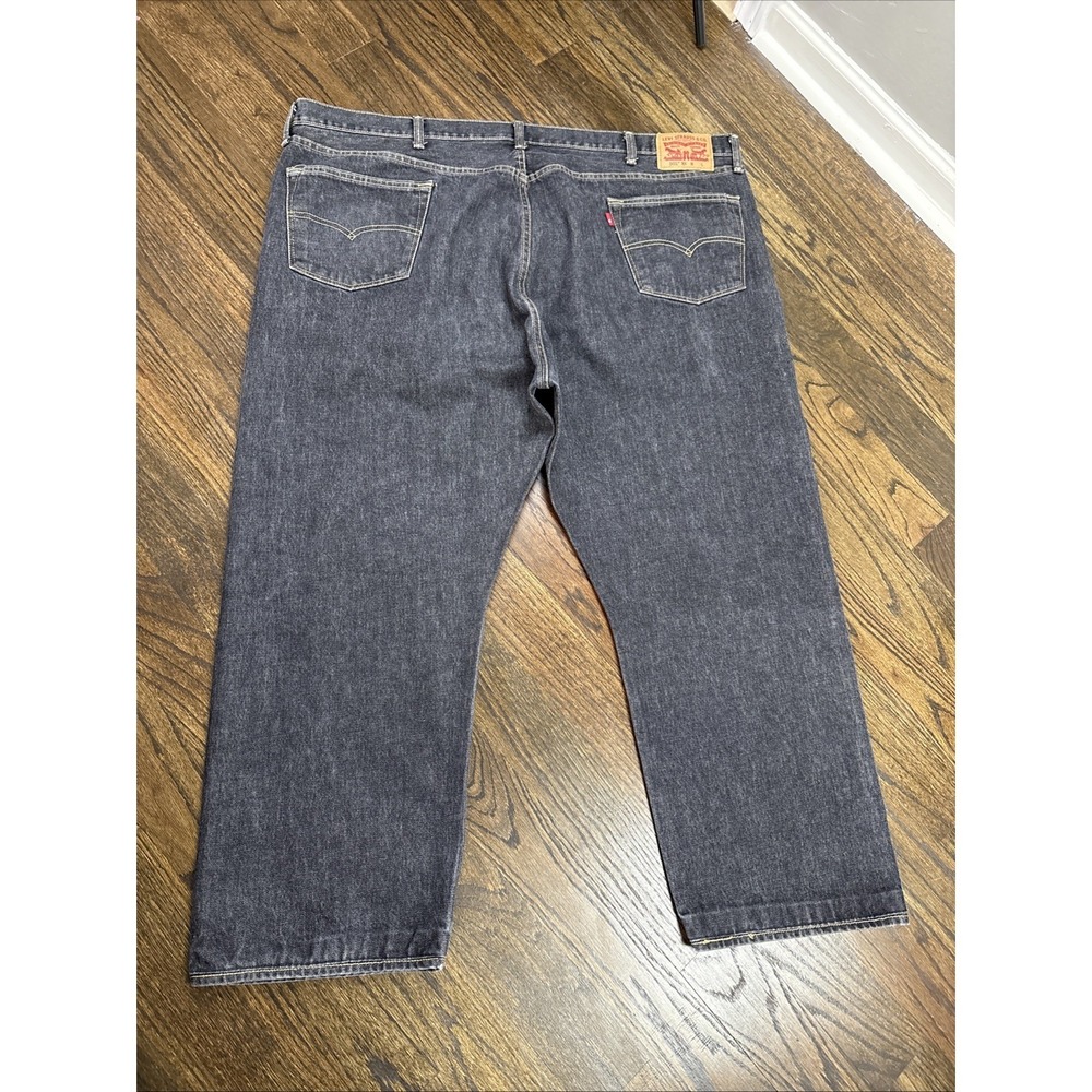 Levi's Button Fly 501 XX 52x27 Measured  Black Men's Jeans